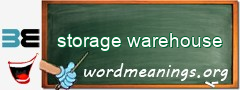 WordMeaning blackboard for storage warehouse